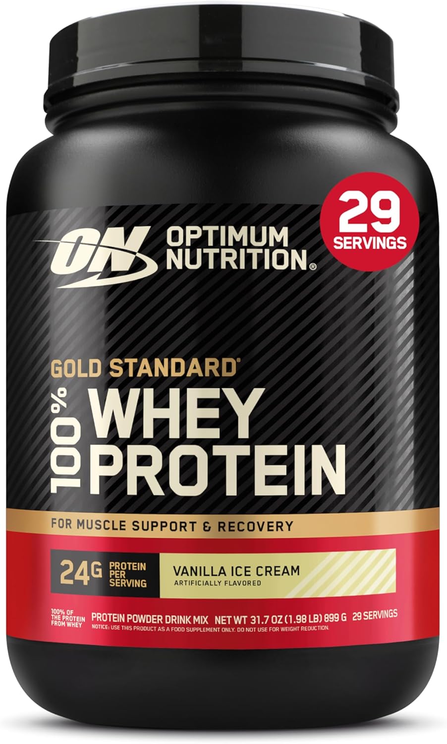 Whey protein powder tub style image